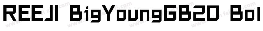 REEJI BigYoungGB20 Bold字体转换